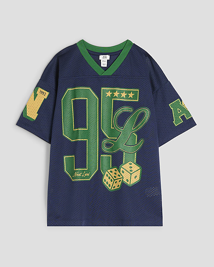 Boys Navy 95 LA Mesh Top