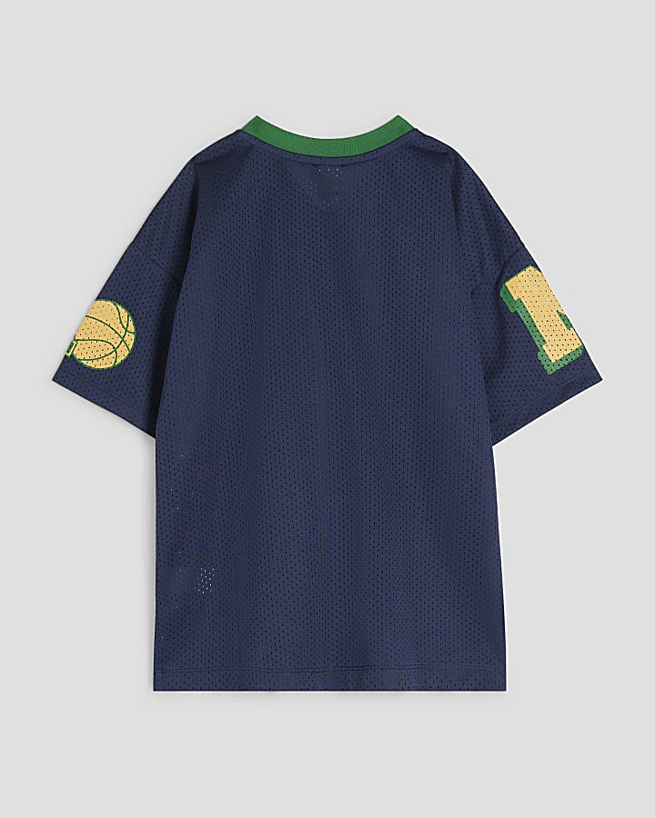 Boys Navy 95 LA Mesh Top