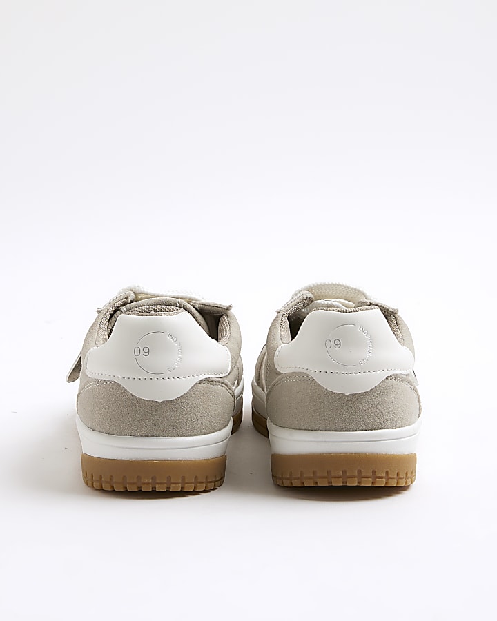 Boys Grey Nubuck Lace Up Trainers