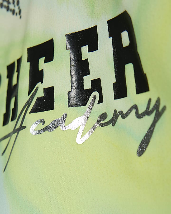 Girls Lime RI Active Abstract Print Skirt Set