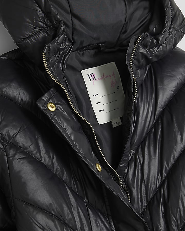 Girls Black Padded Jacket