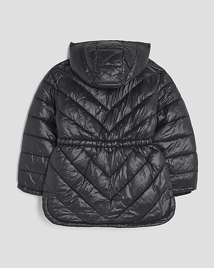 Girls Black Padded Jacket
