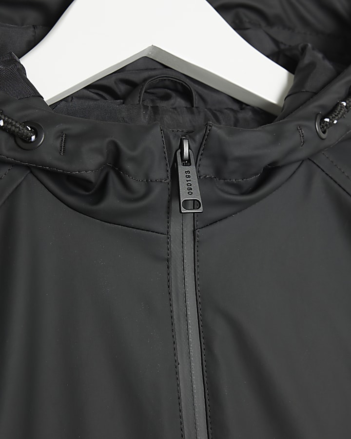 Mini Boys Black Raincoat