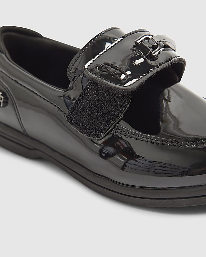 Mini Boys Black Patent Loafers