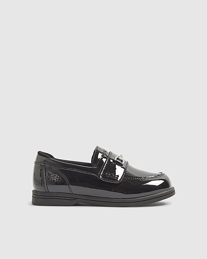 Mini Boys Black Patent Loafers