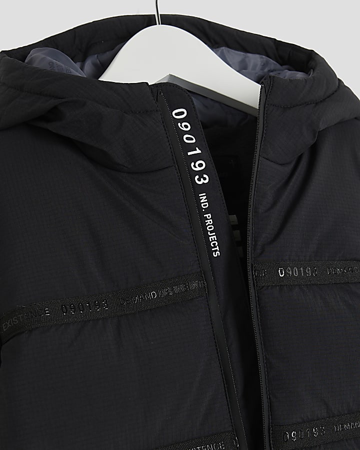 Mini Boys Black Heavyweight Puffer Jacket