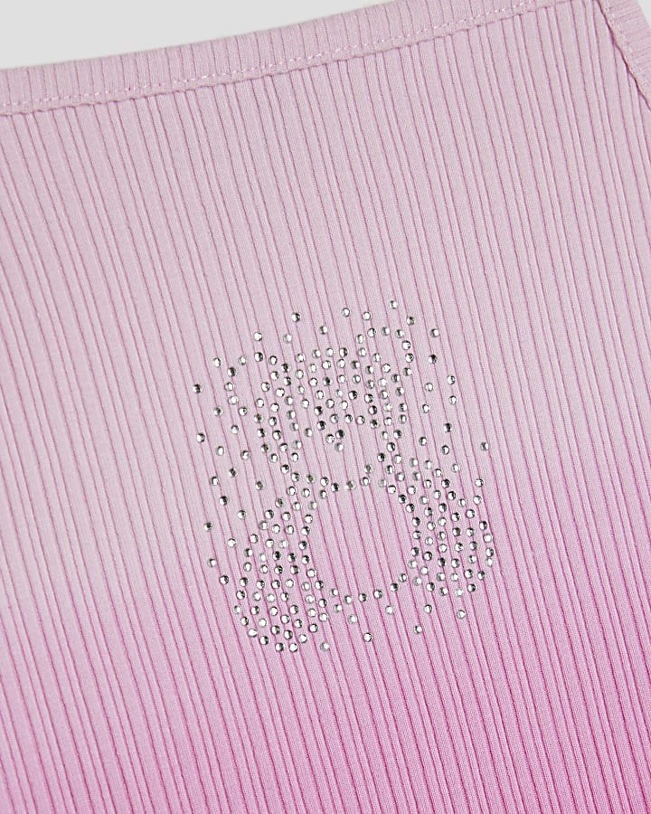 Girls Pink Ombre Tank Top