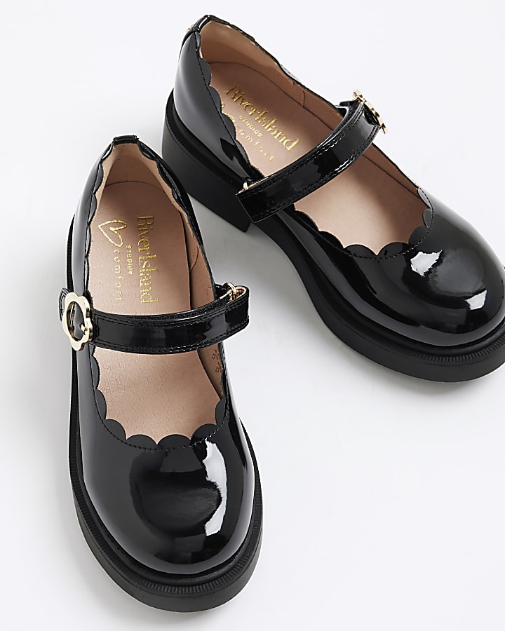 Mini Girls Black Mary Jane Shoes