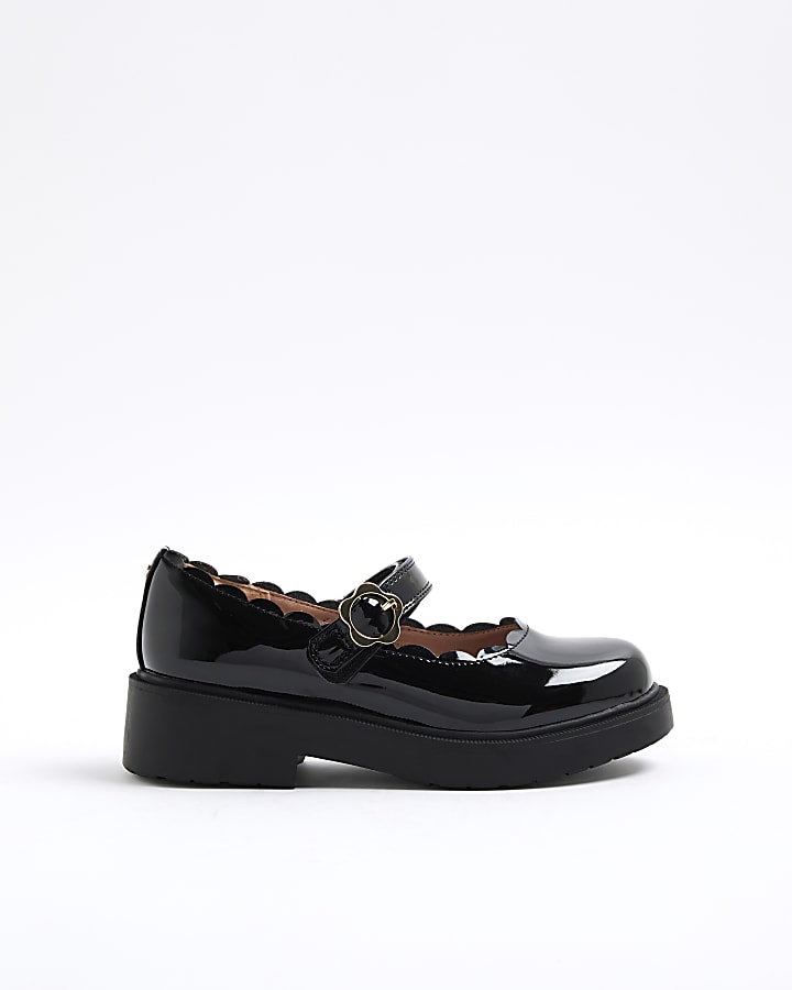 Mini Girls Black Mary Jane Shoes