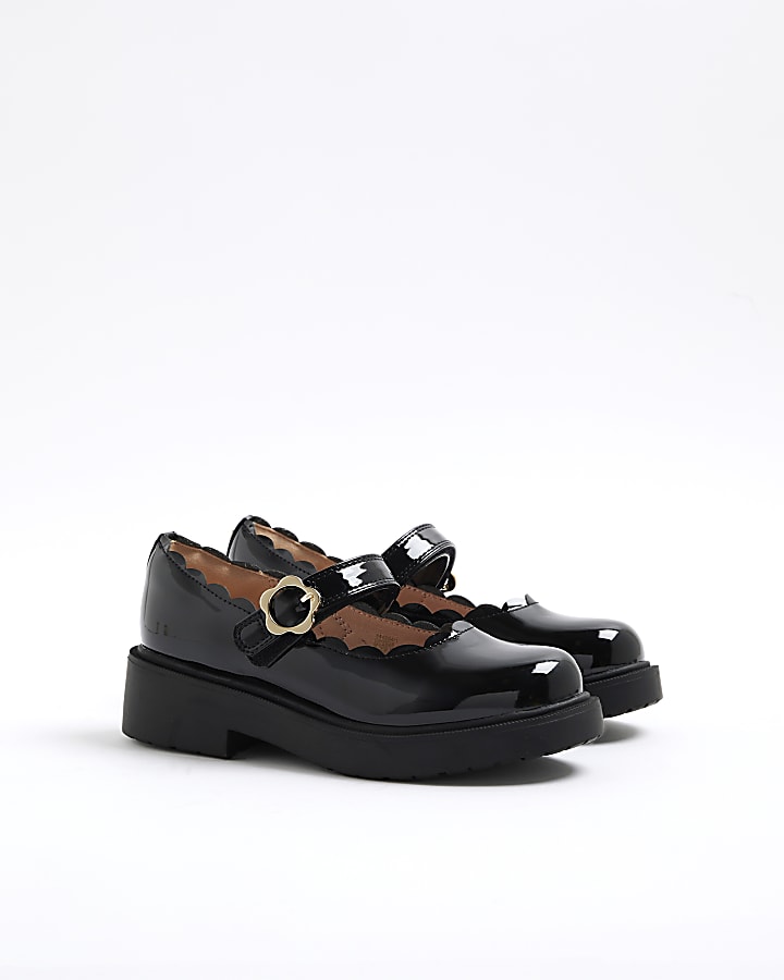 Mini Girls Black Mary Jane Shoes