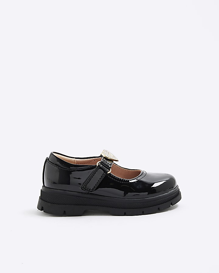 Mini Girls Black Mary Jane Shoes