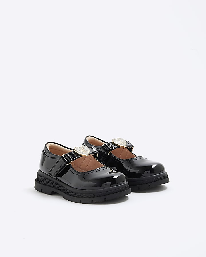 Mini Girls Black Mary Jane Shoes