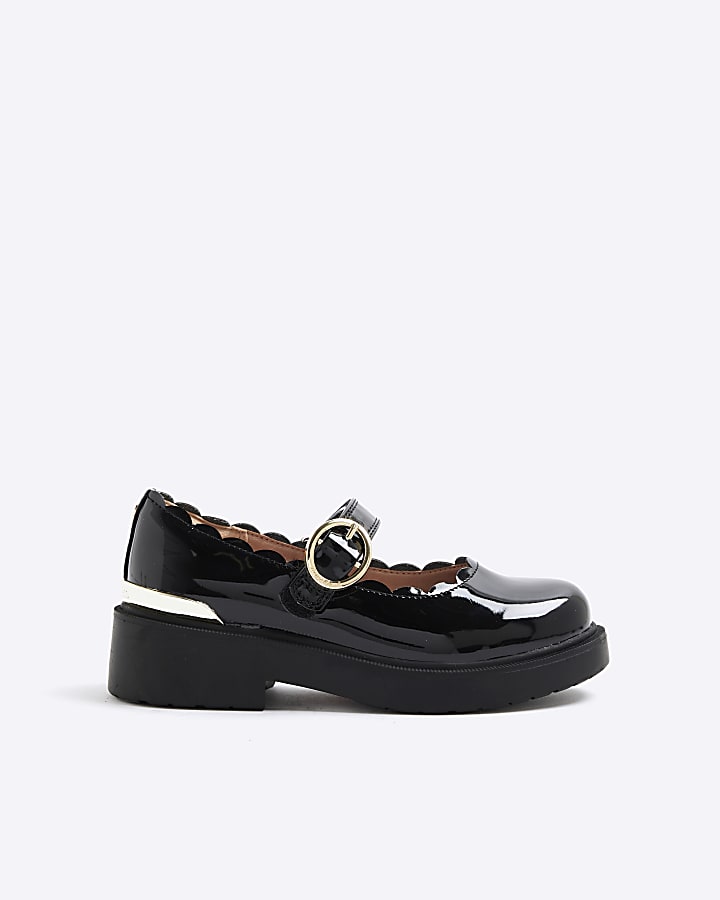 Girls Black Mary Jane Shoes