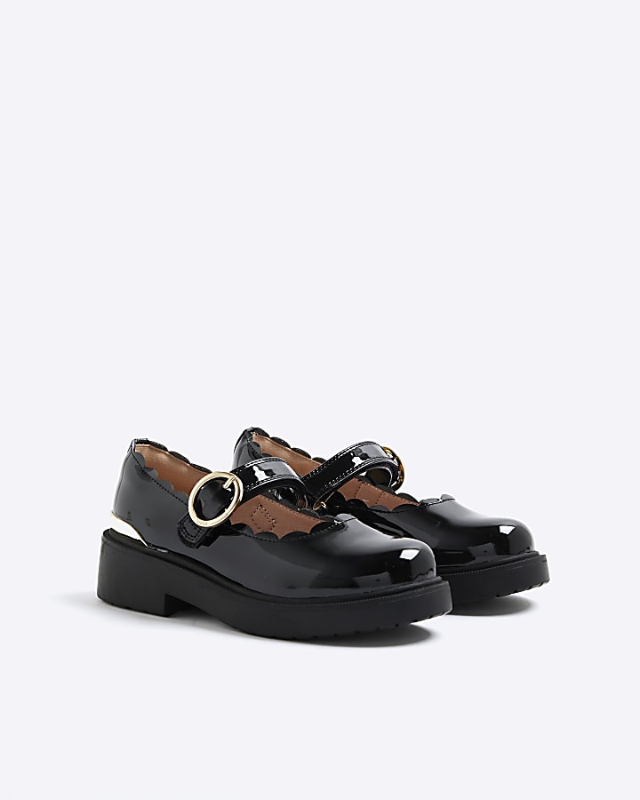 Girls Black Mary Jane Shoes