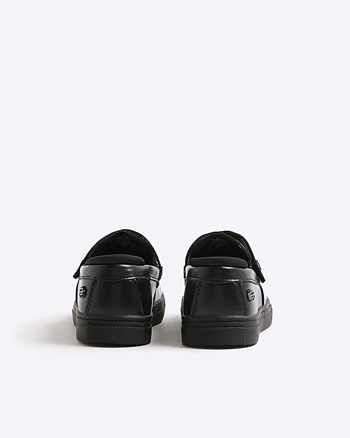Mini Boys Black Casual Tassel Loafer