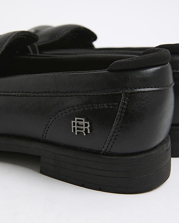 Boys Black Snaffle Detail Loafers