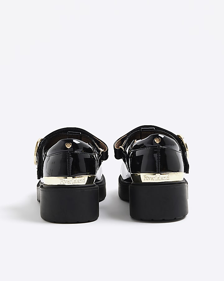 Girls Black T-Bar Mary Jane Shoes