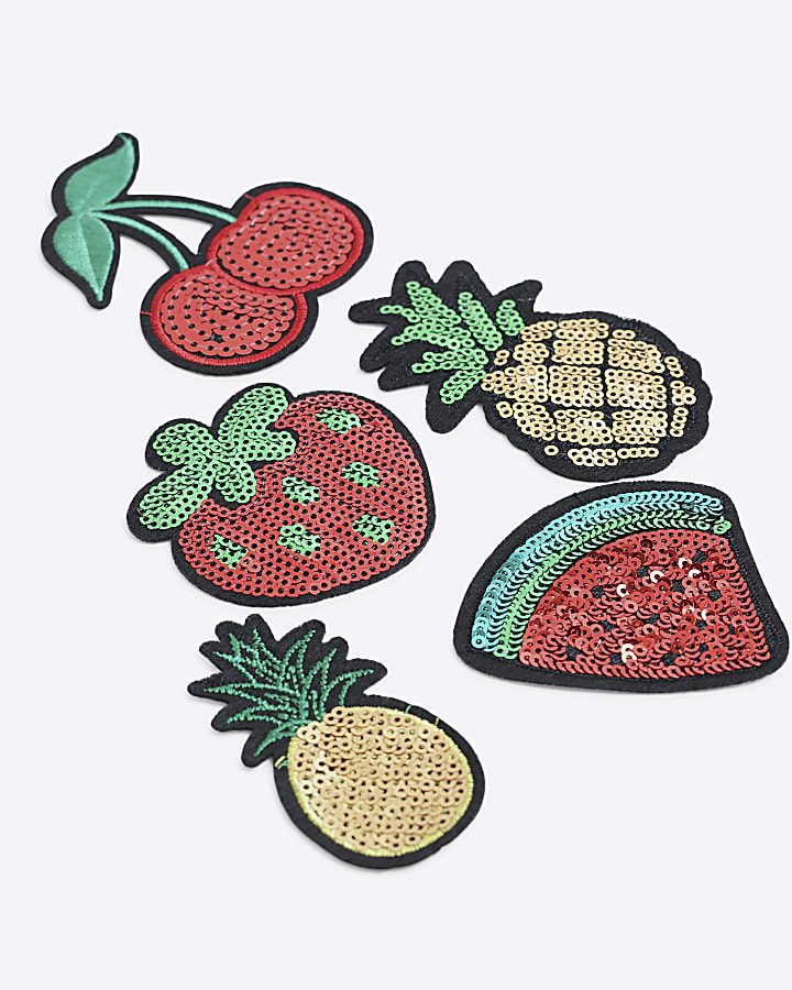 Multi Colour Fruit Badges