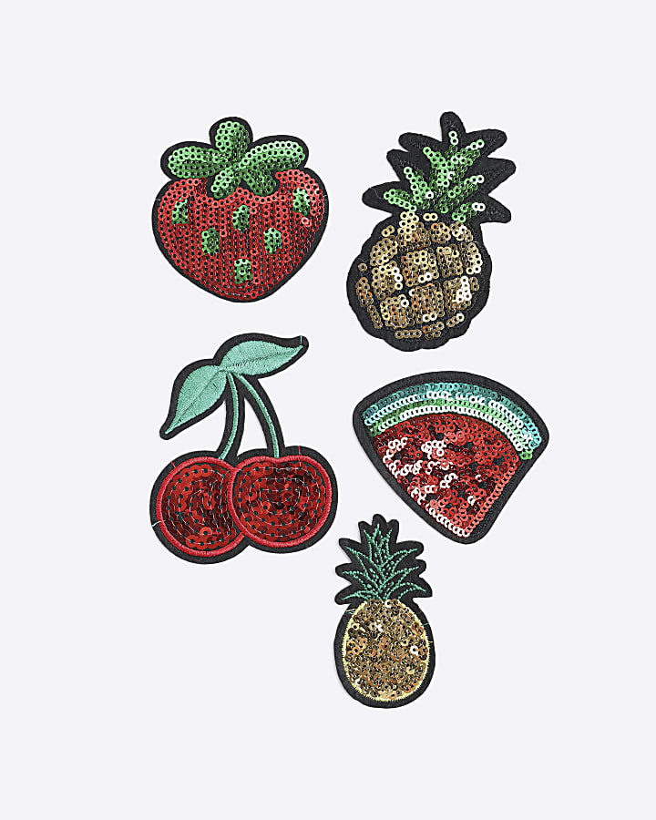 Multi Colour Fruit Badges