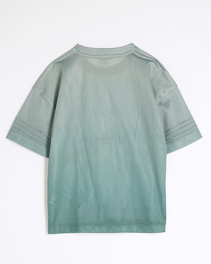 Boys Green Mesh All Star T-Shirt