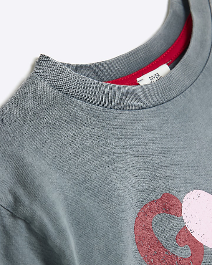Girls Grey Good Vibes Only T-Shirt