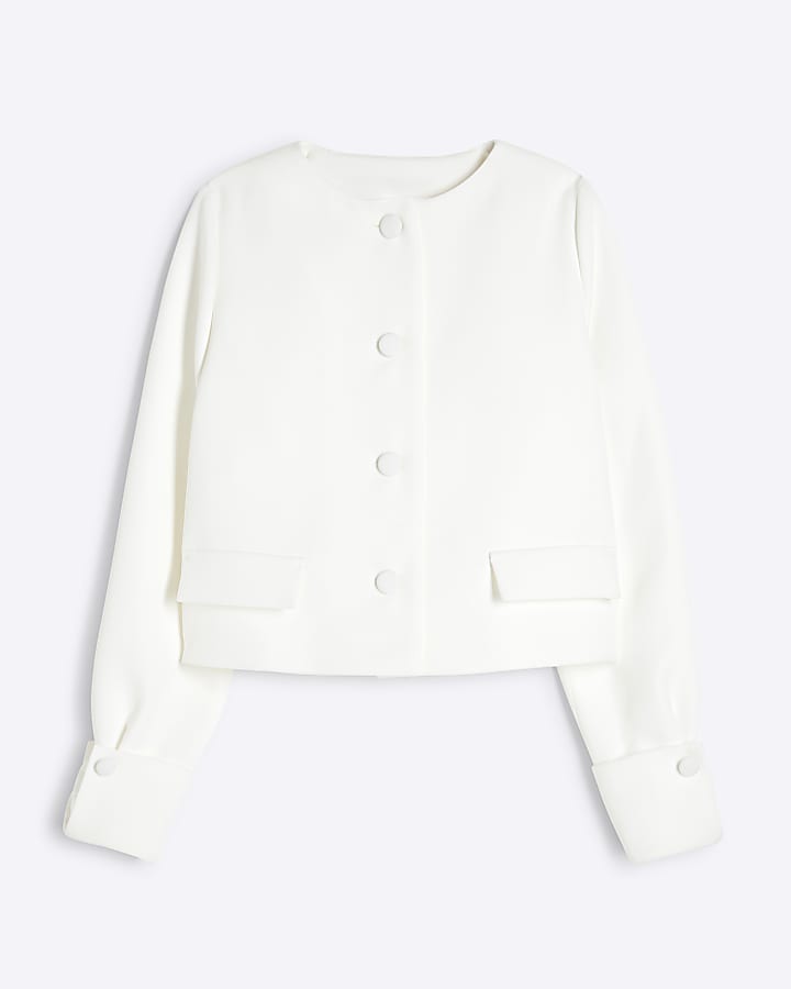 Girls White Jacket