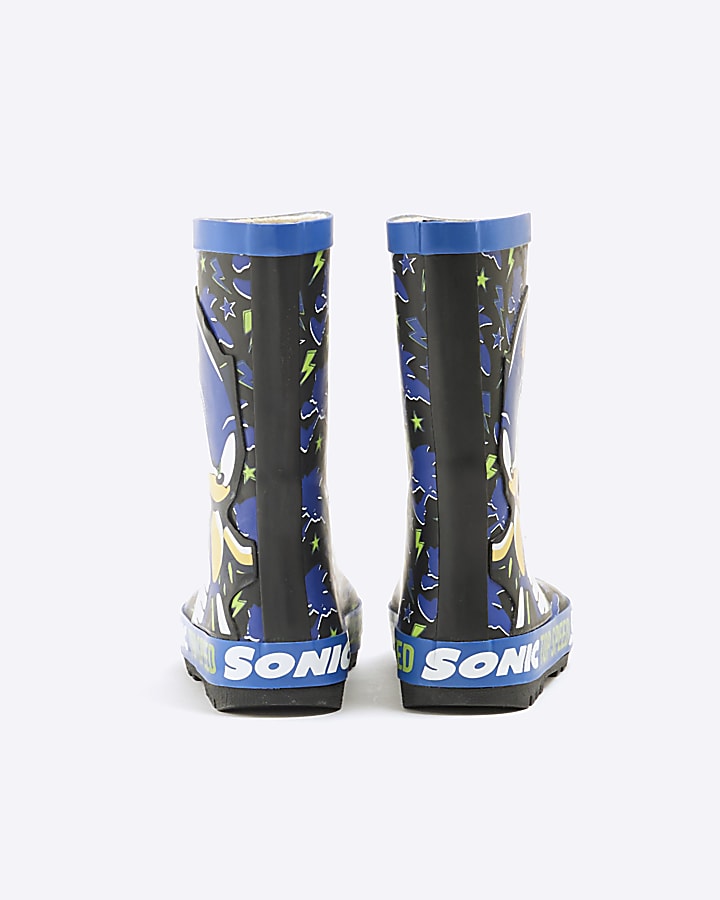 Blue Sonic Wellies