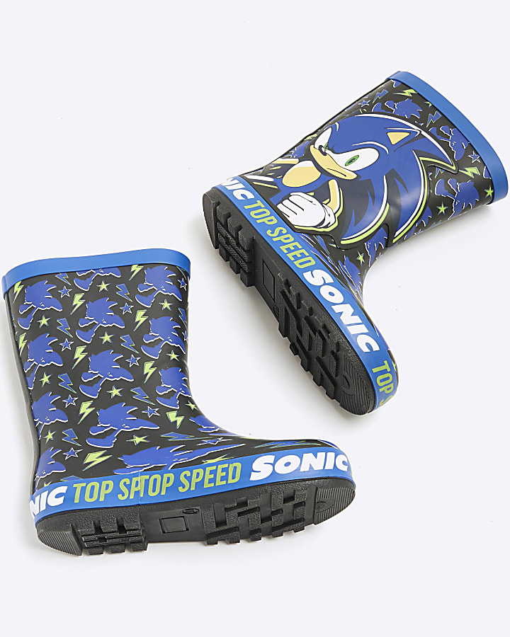 Blue Sonic Wellies