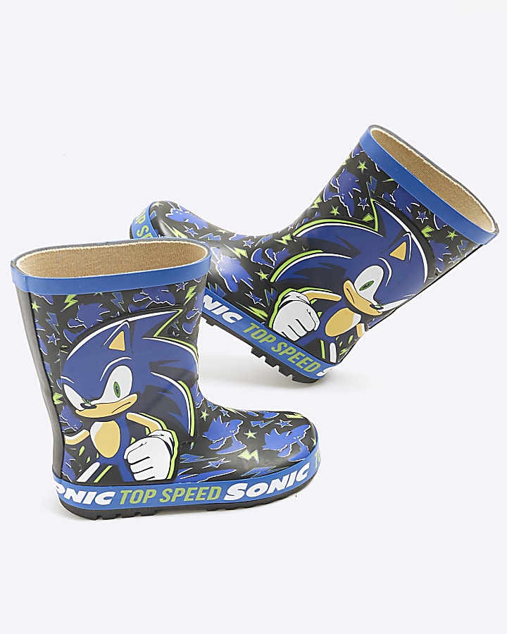 Blue Sonic Wellies