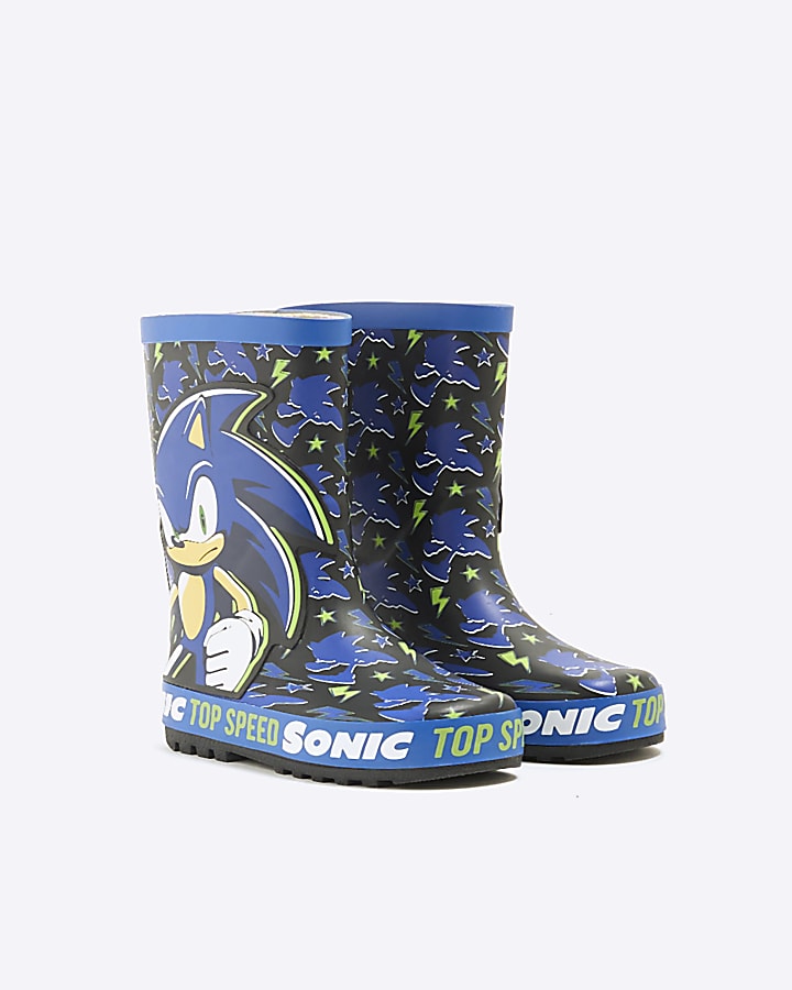 Blue Sonic Wellies