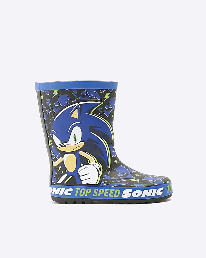 Blue Sonic Wellies