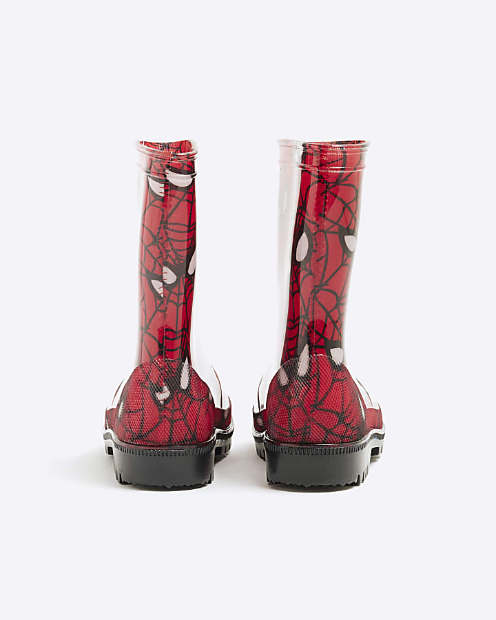 Red Spiderman Wellies