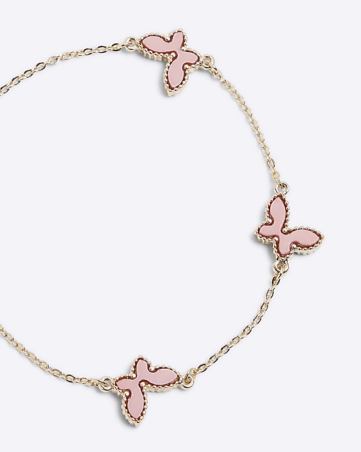 Pink Butterfly Bracelet