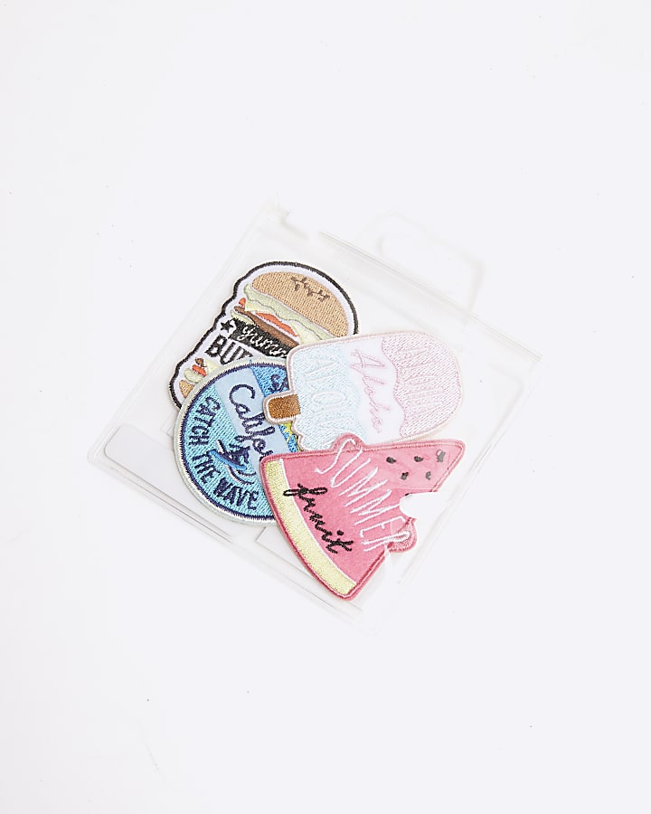 Girls Multi Coloured Summer Badges 4 Pack