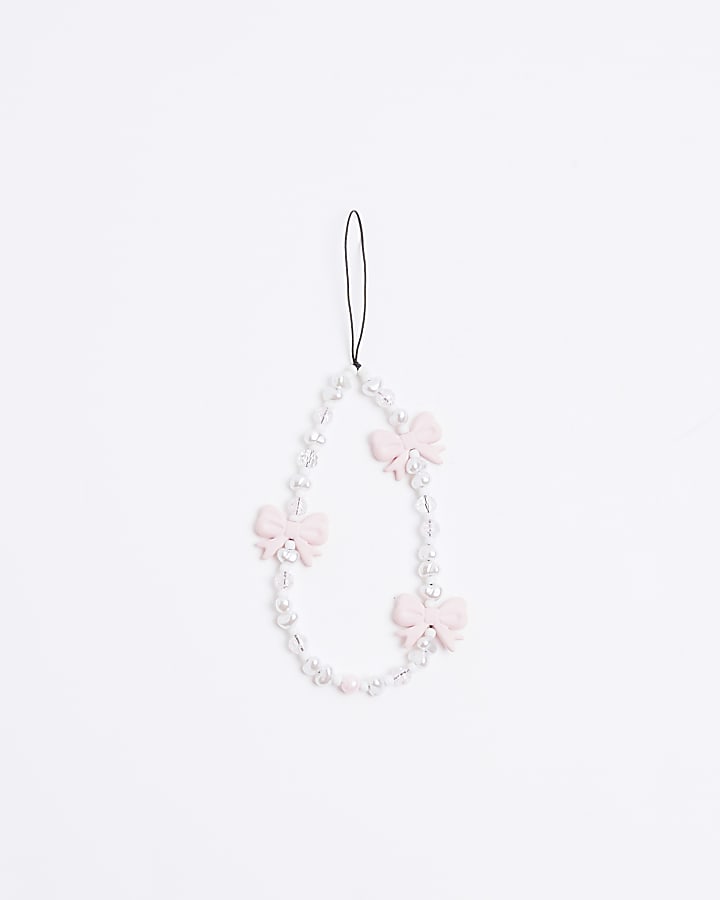 Pink Bows Charm Keyring