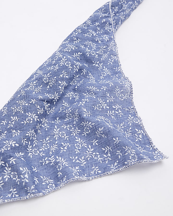 Girls Blue Bandana Headband