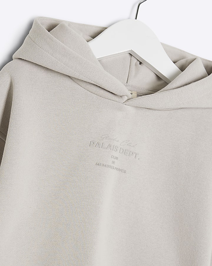 Mini Boys Beige Palais Essentials Hoodie