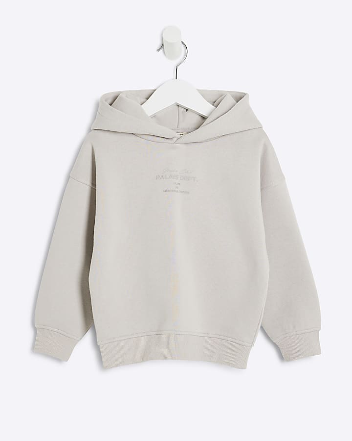Mini Boys Beige Palais Essentials Hoodie