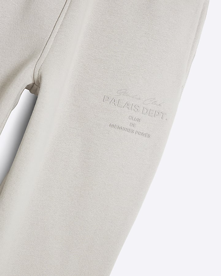 Mini Boys Beige Palais Essentials Joggers