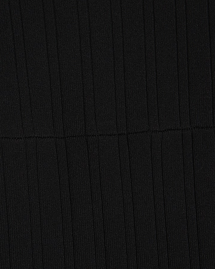 Girls Black Daisy Shift Dress