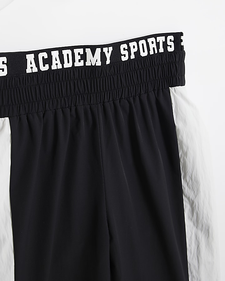 Girls Black RI Active T-Shirt And Joggers Set