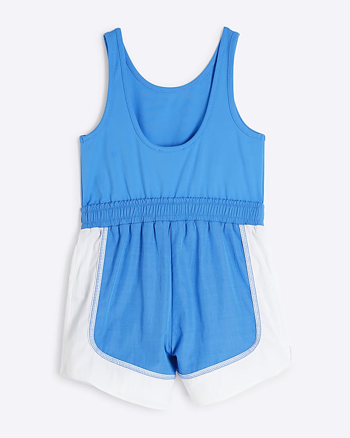 Girls Blue RI Active Monochrome Playsuit