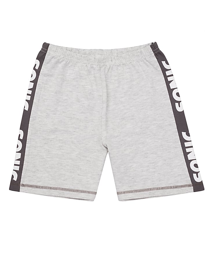 Grey Sonic Pyjama Shorts Set