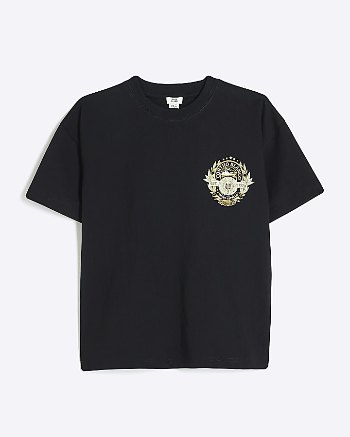 Boys Black Corjito Blanco T-Shirt