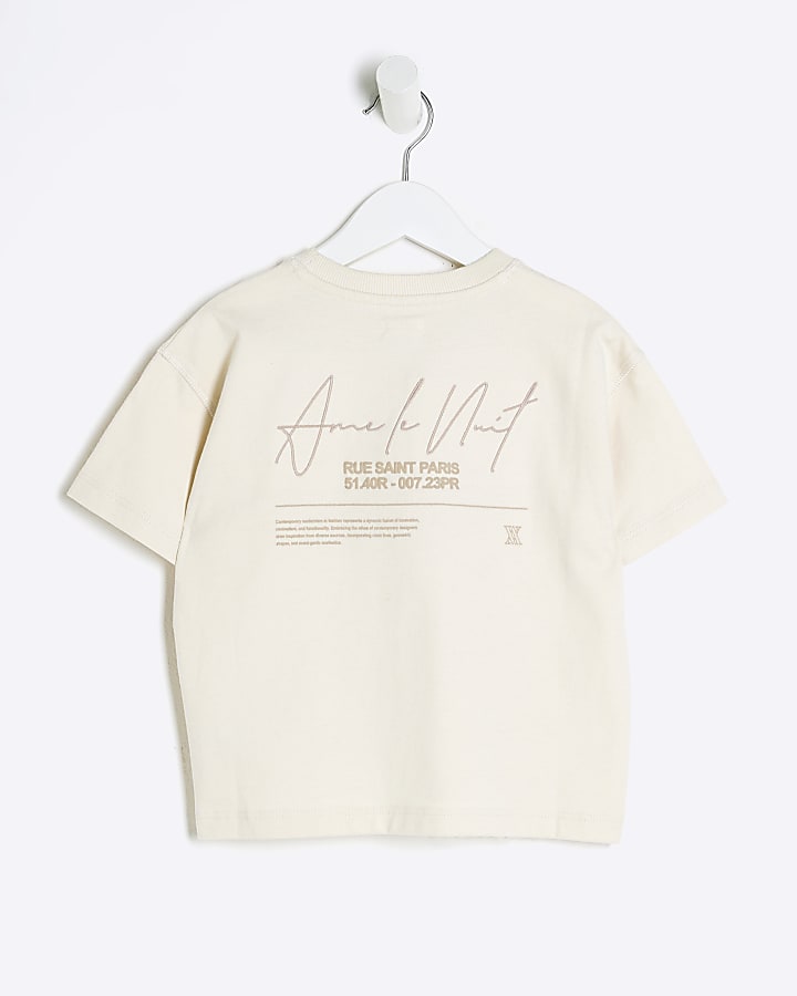 Mini Boys White Ame Le Nuit T-Shirt