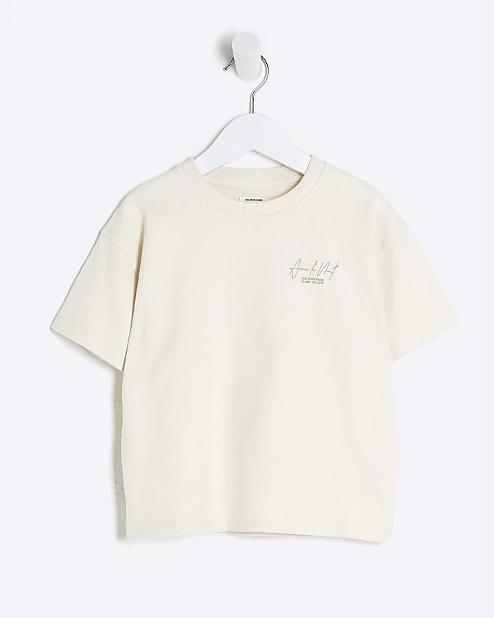 Mini Boys White Ame Le Nuit T-Shirt