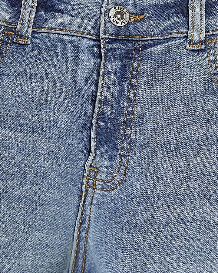 Boys Blue Stretch Tapered Jeans