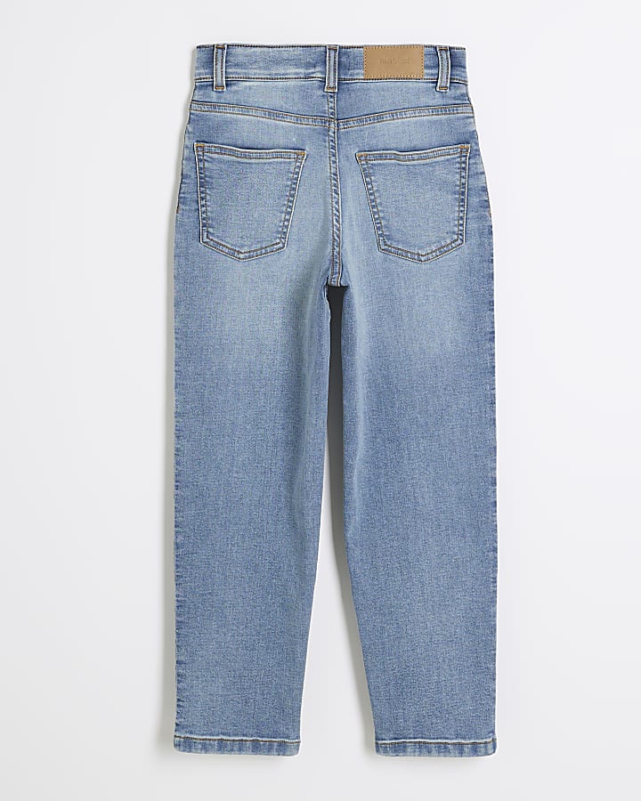 Boys Blue Stretch Tapered Jeans