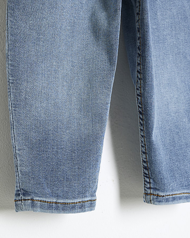 Mini Boys Blue Stretch Tapered Jeans