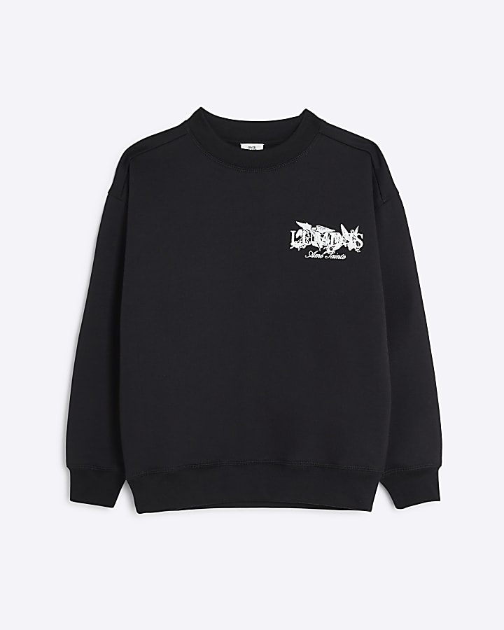 Boys Black Gothic Luminis Sweatshirt